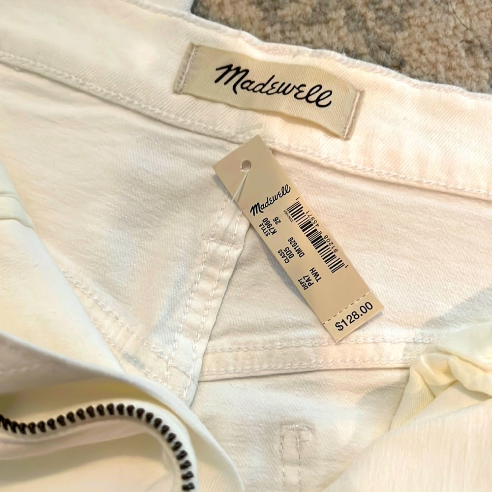NWT MADEWELL High-rise slim crop boyjean